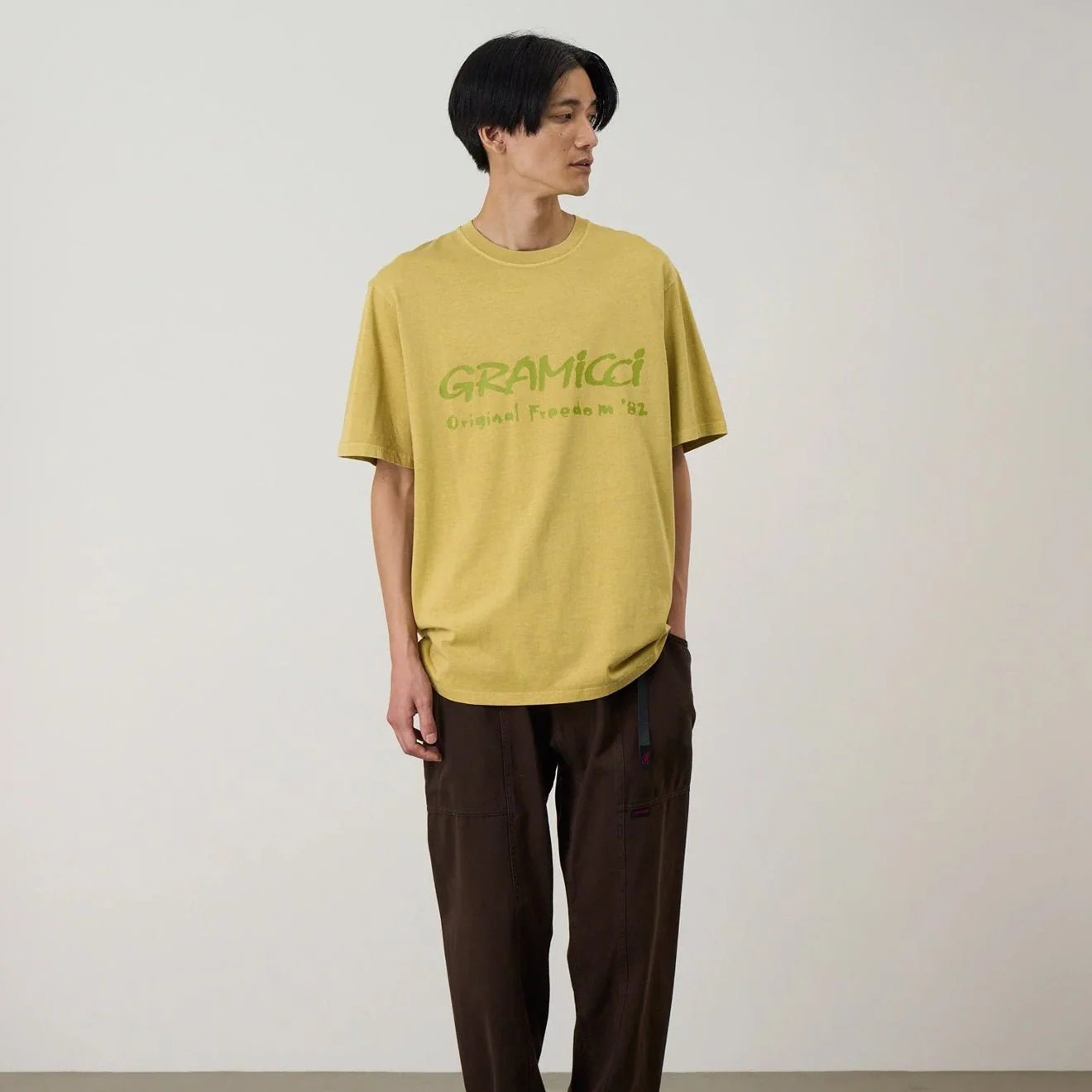 Gramicci Freedom Tee Pigment Dyed Sulphur Pigment - Image 2