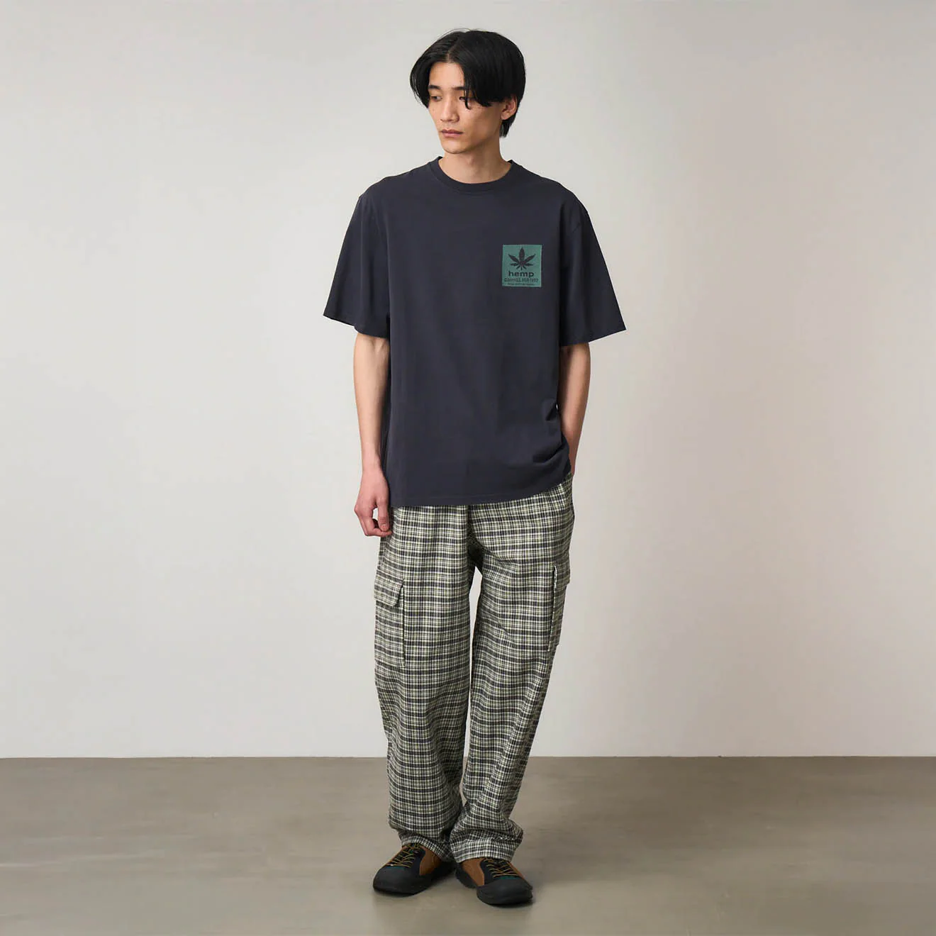 Gramicci Hemp Tee Navy Pigment - Image 3