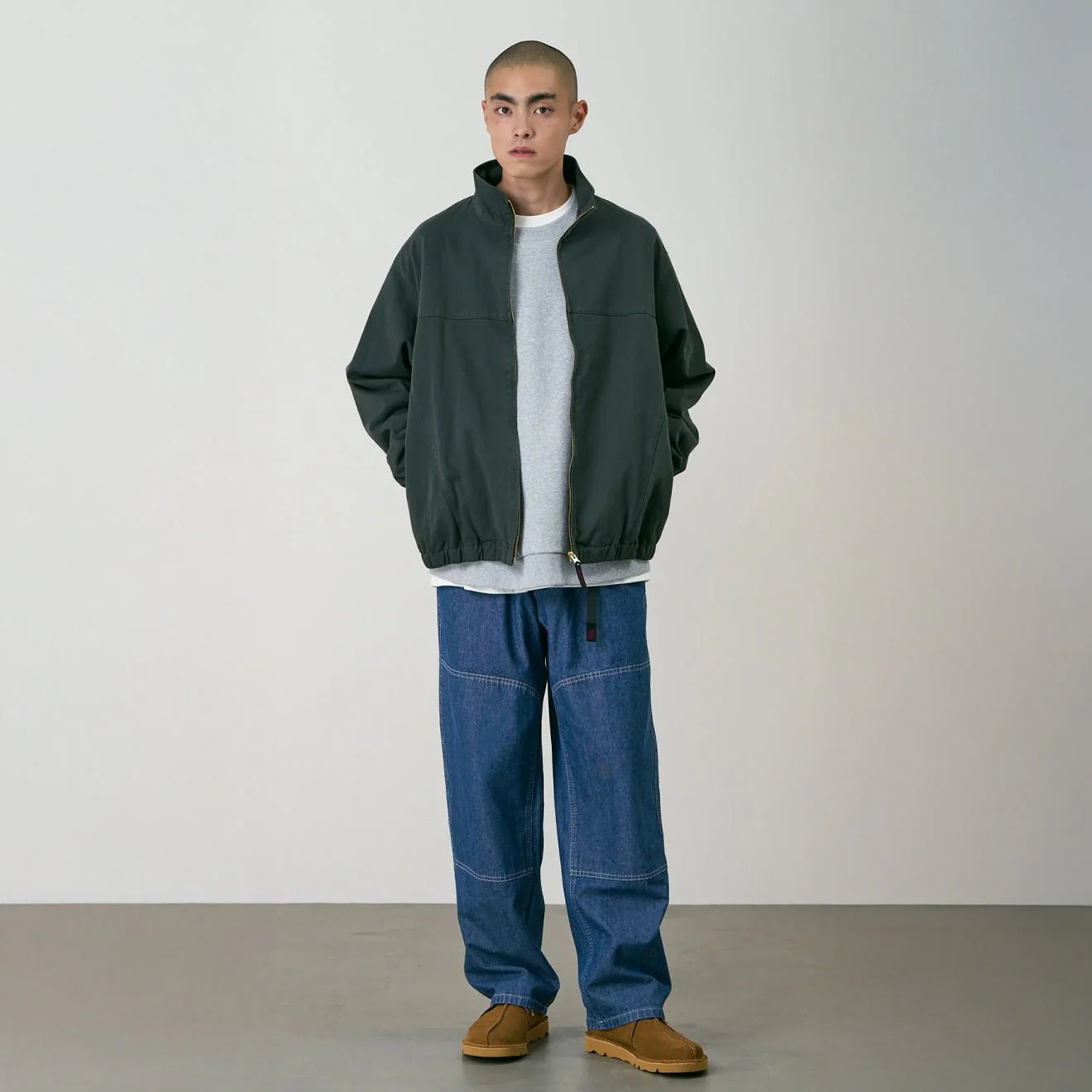 Gramicci Japanese Chambray Double Knee Blue - Image 3
