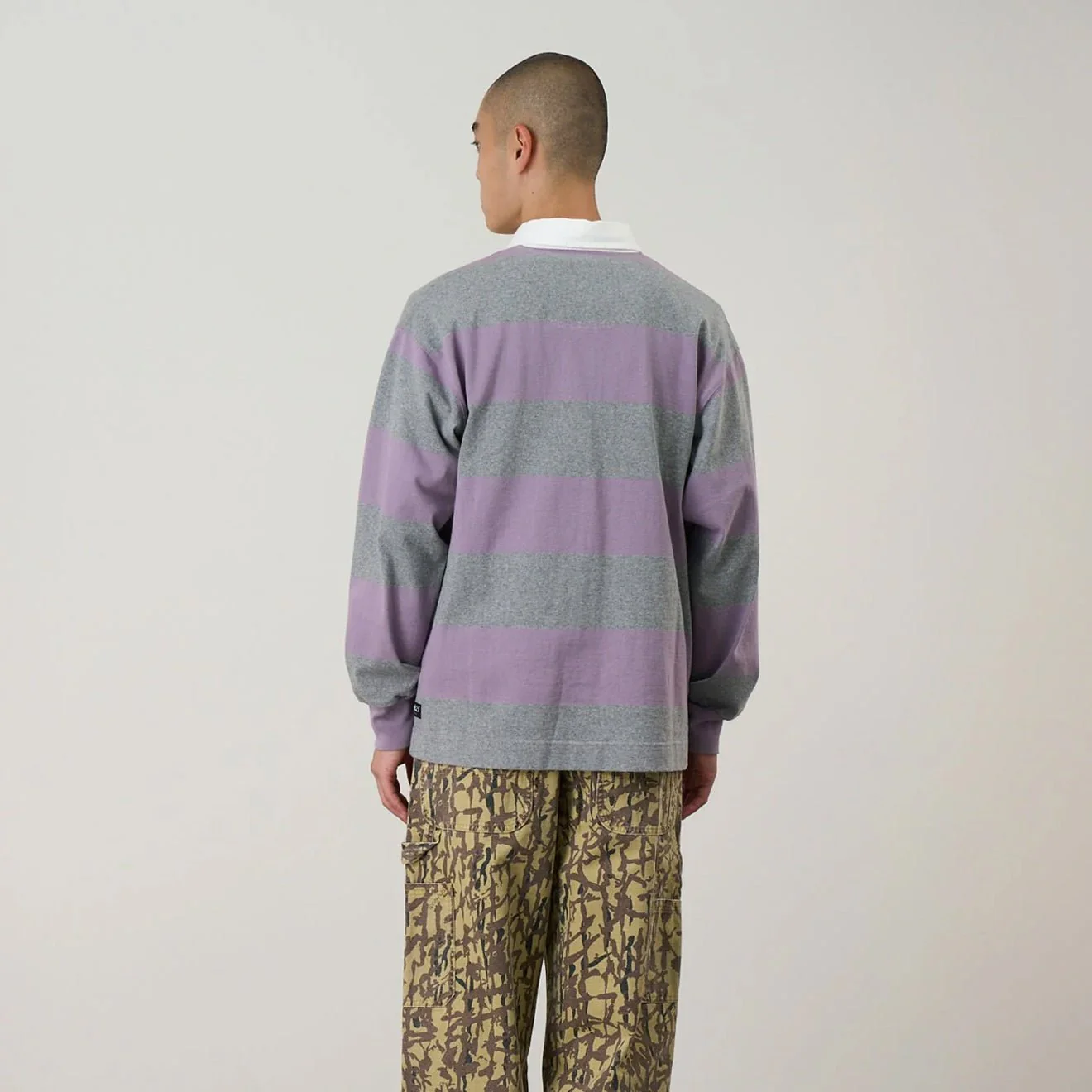 Gramicci Langdon Rugby Shirt L/S Heather / Purple - Image 6