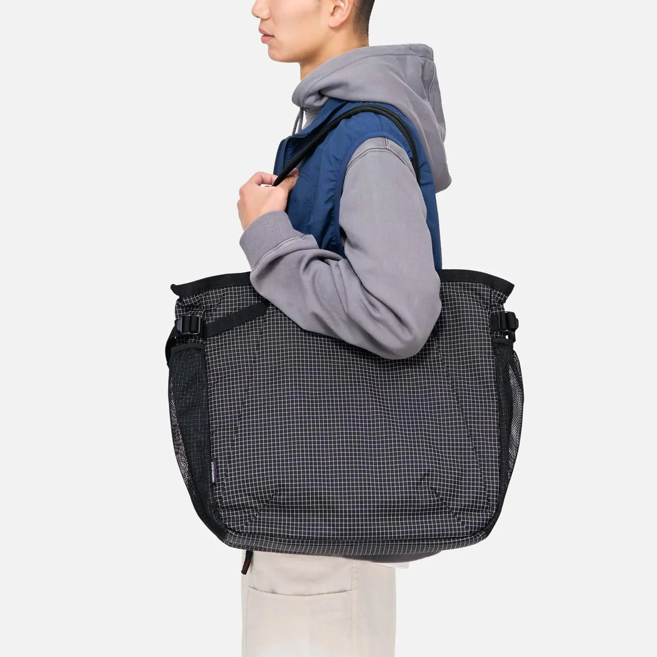 Gramicci Ripstop Tote Bag Rip-Stop Black - Image 2