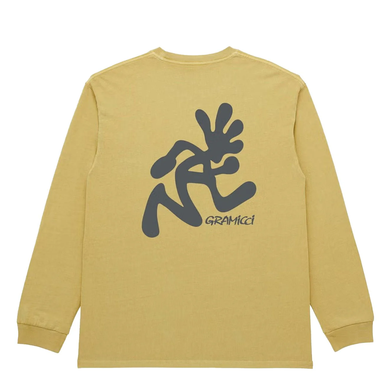 Gramicci Running Man L/S Tee Pigment Dyed Sulphur Pigment - Image 2