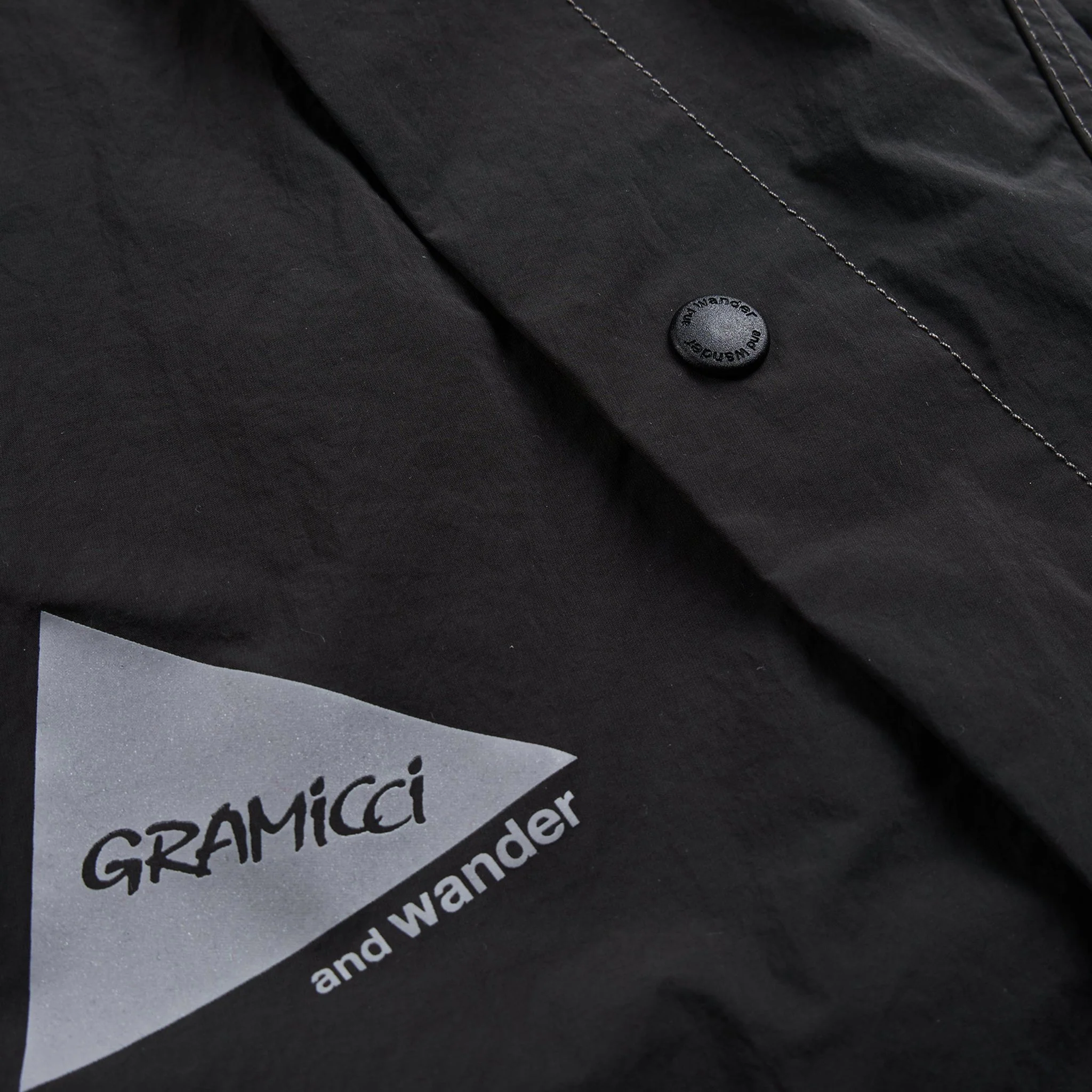 Gramicci x And Wander Brushed Nylon Jacket Charcoal - Image 4