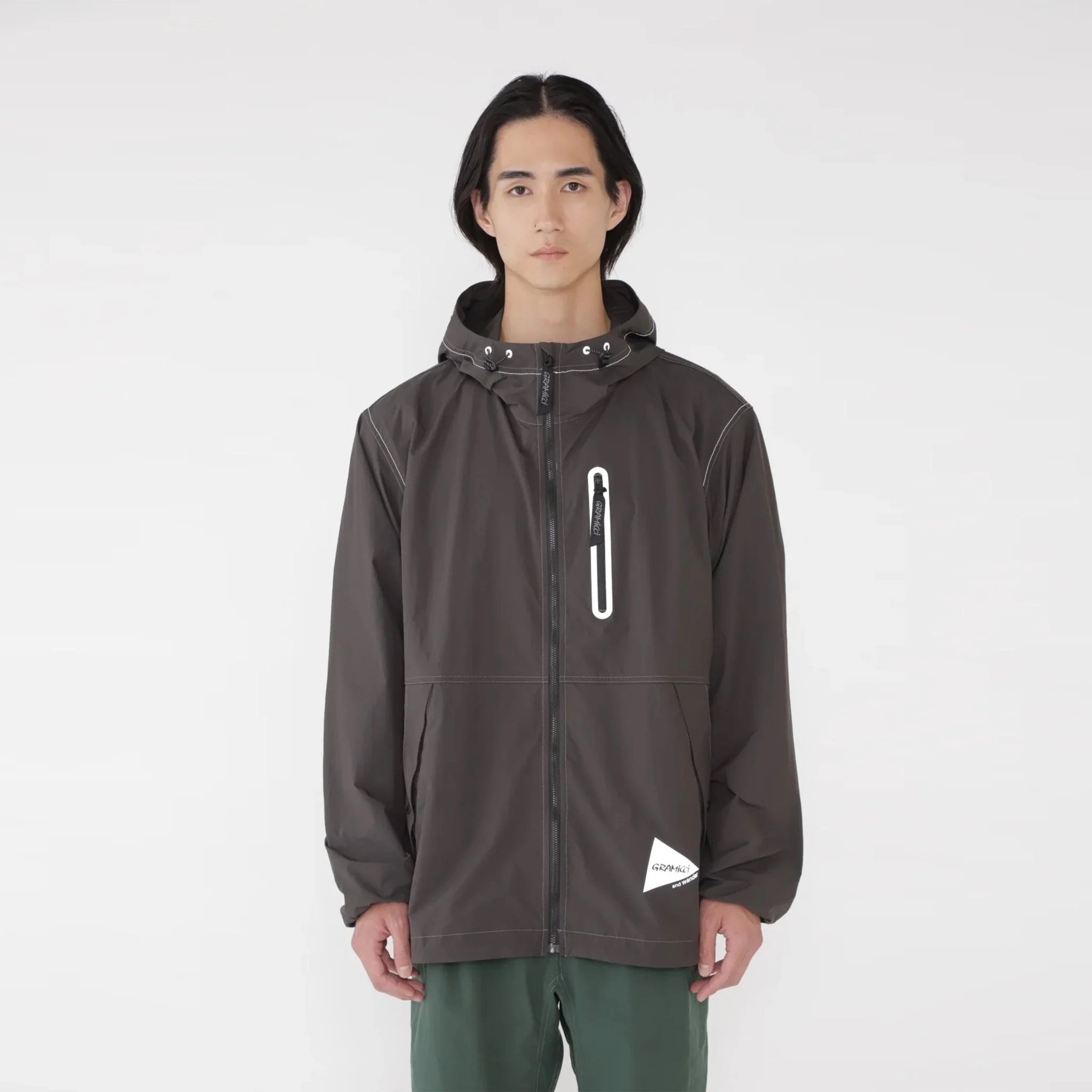 Gramicci x And Wander Brushed Nylon Jacket Charcoal - Image 7