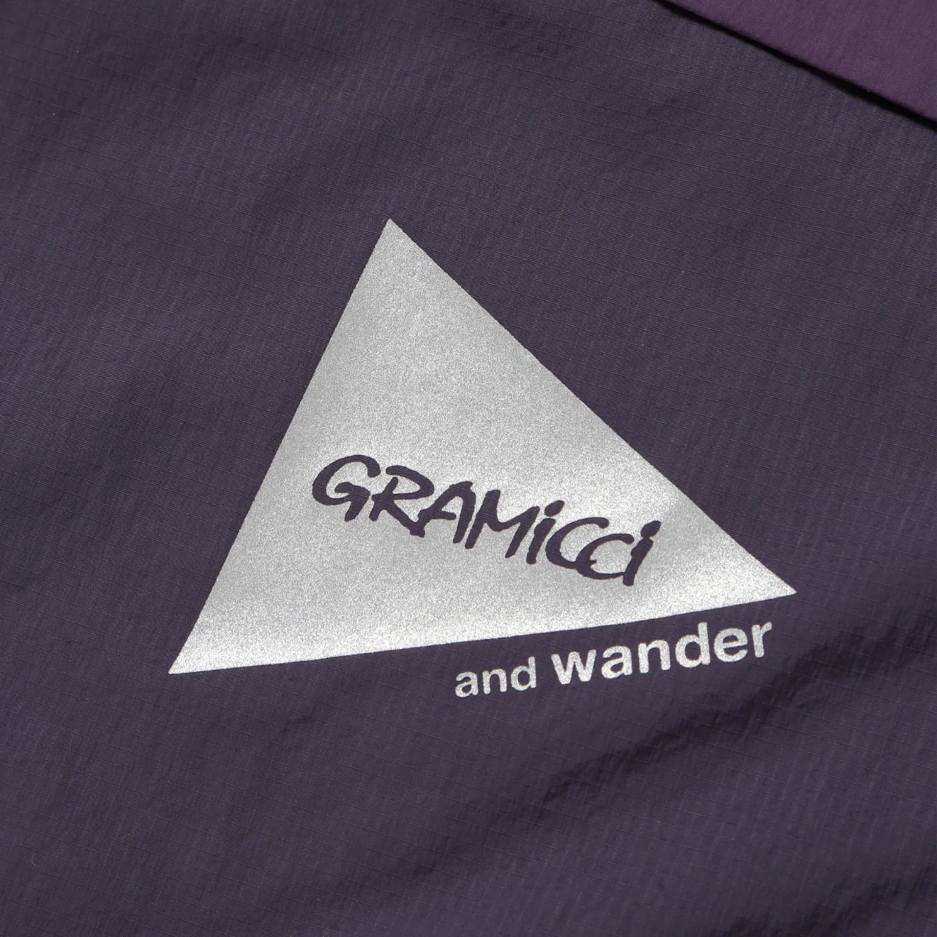 Gramicci x And Wander Patchwork Wind Hoodie Multi Purple - Image 5