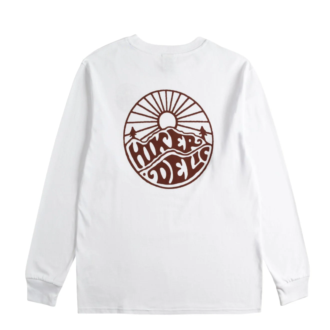 Hikerdelic Core Logo LS T-Shirt White - Image 2