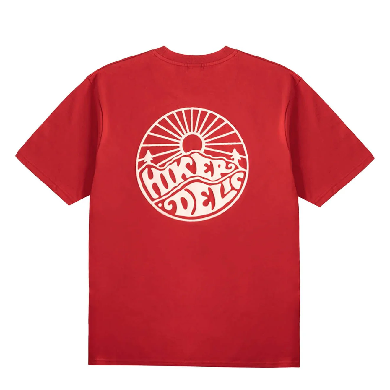 Hikerdelic Core Logo T-Shirt Red - Image 2