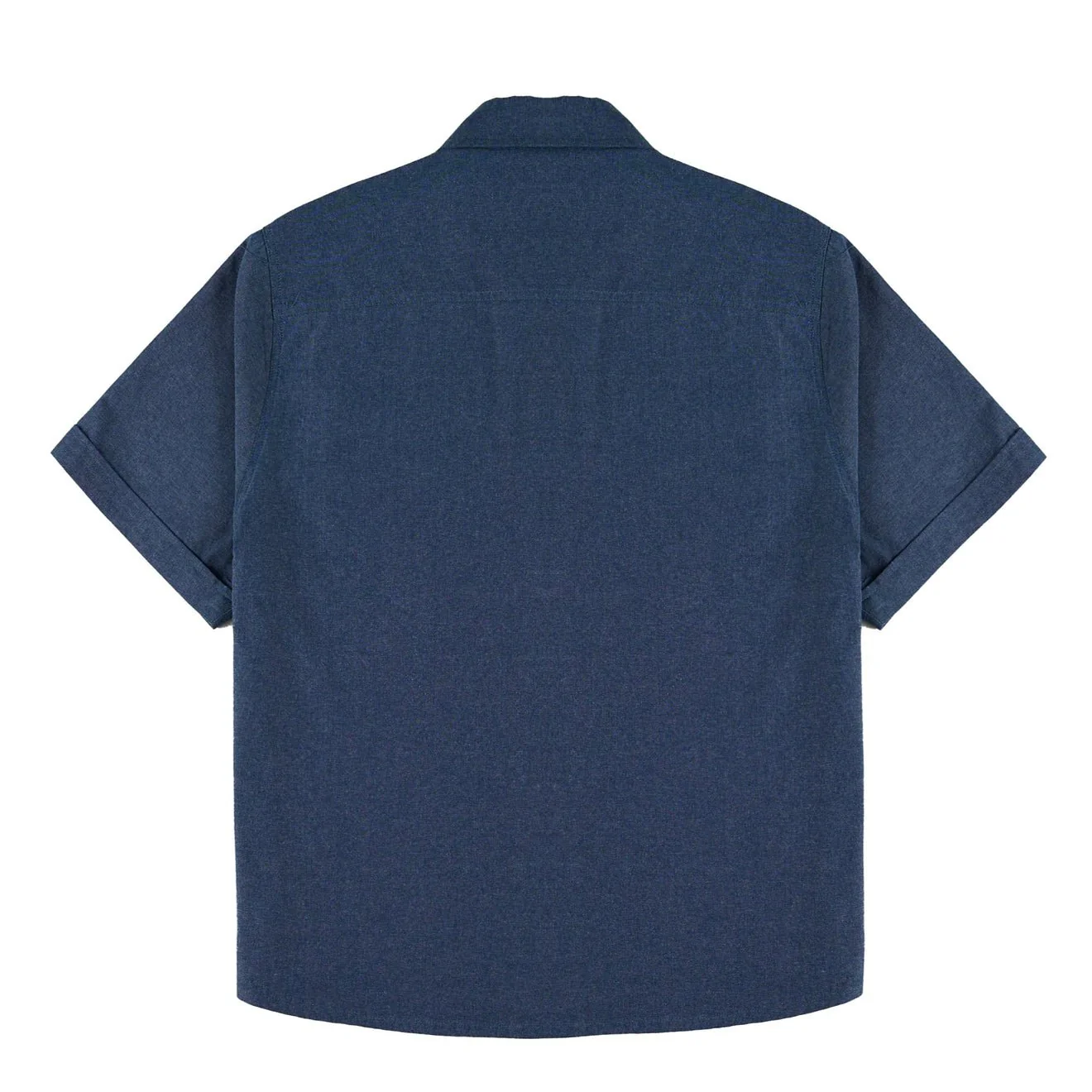 Hikerdelic Downtime Chambray Shirt Indigo Blue - Image 2