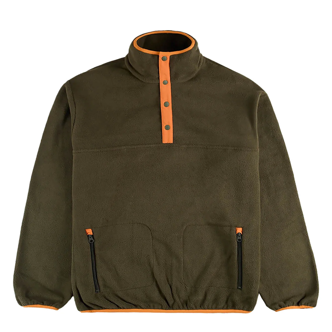 Hikerdelic Drifter Fleece Olive / Orange