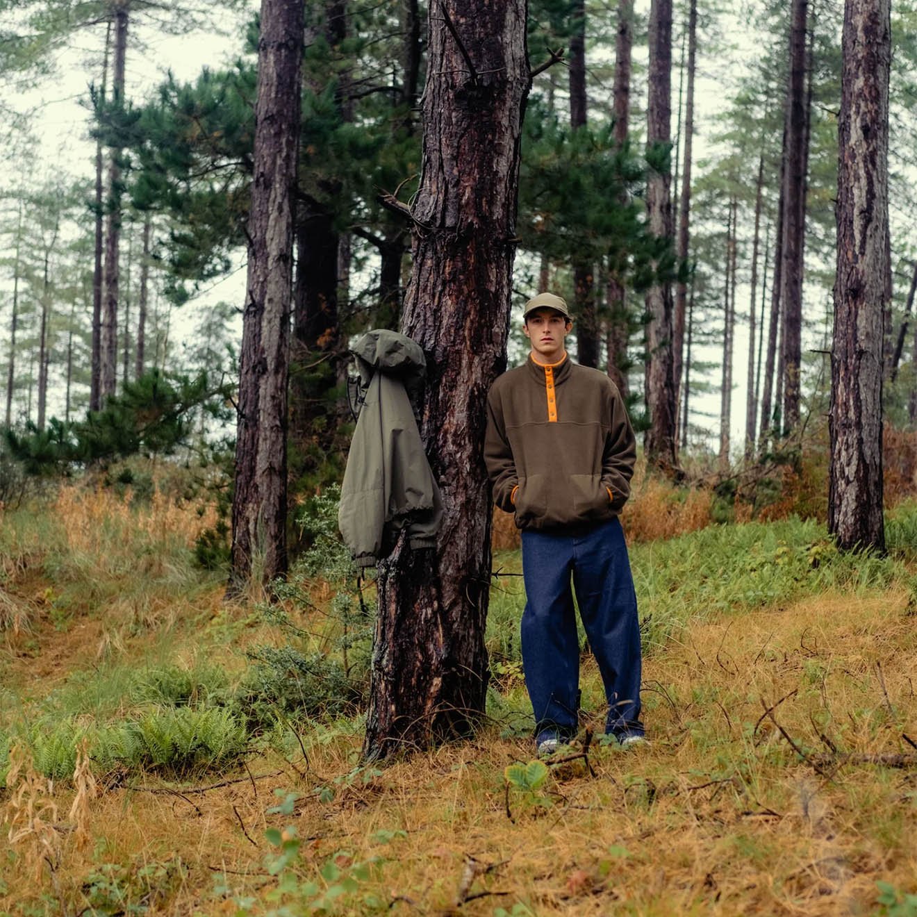 Hikerdelic Drifter Fleece Olive / Orange - Image 4