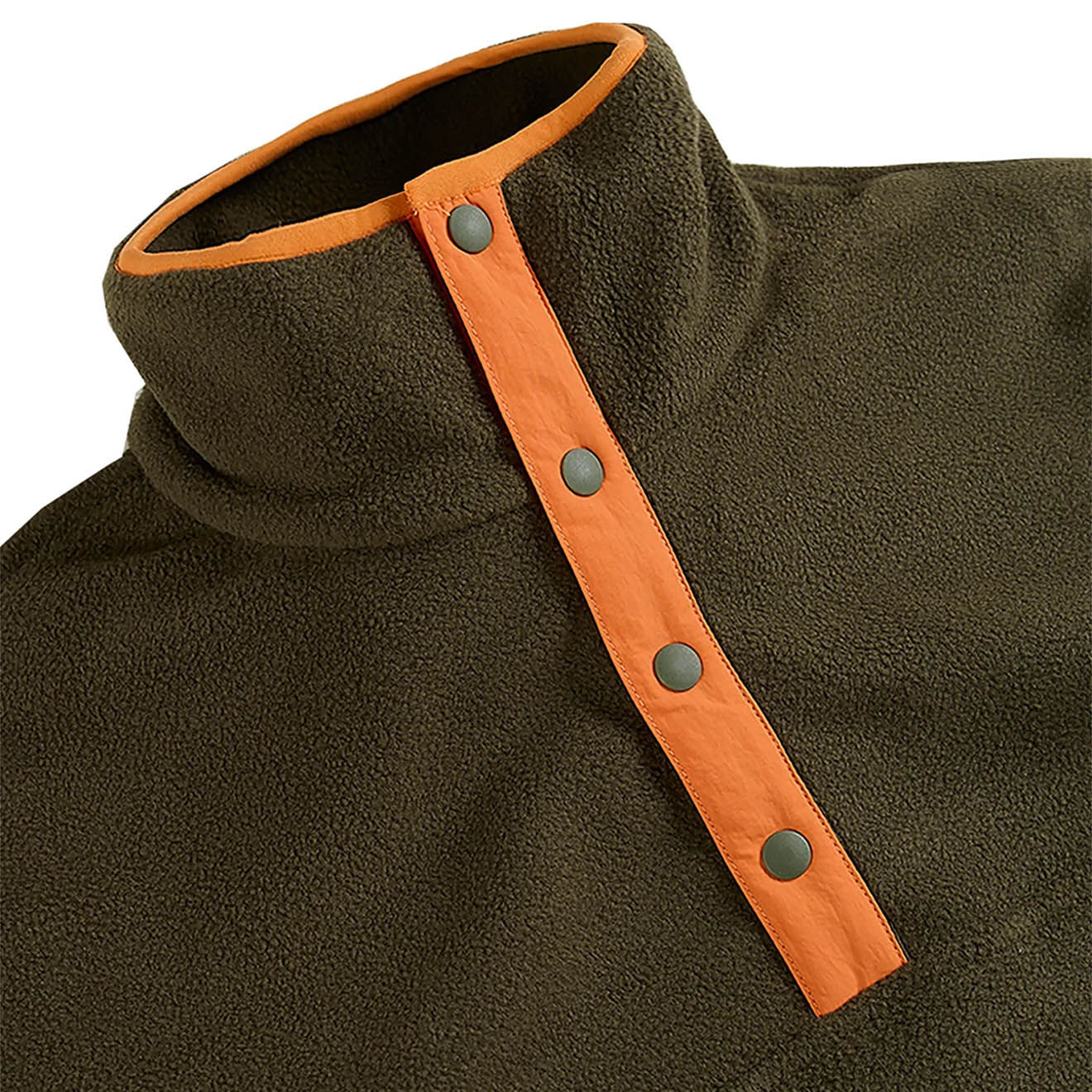Hikerdelic Drifter Fleece Olive / Orange - Image 6