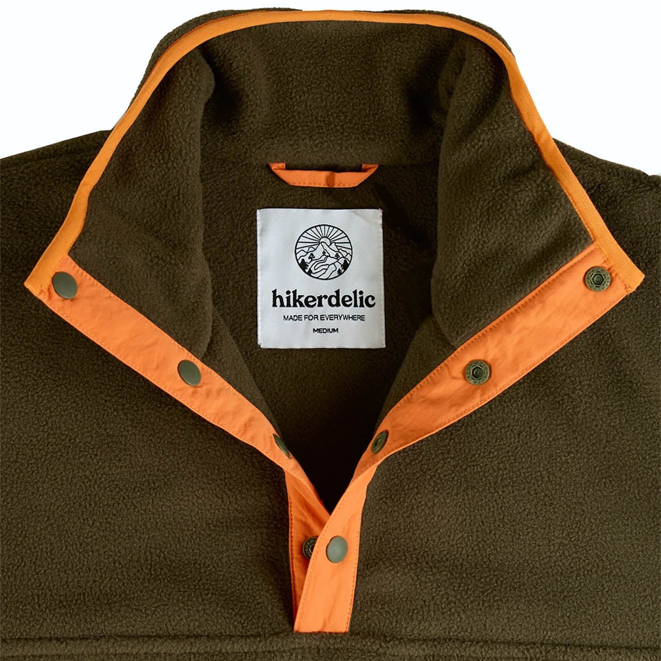Hikerdelic Drifter Fleece Olive / Orange - Image 8