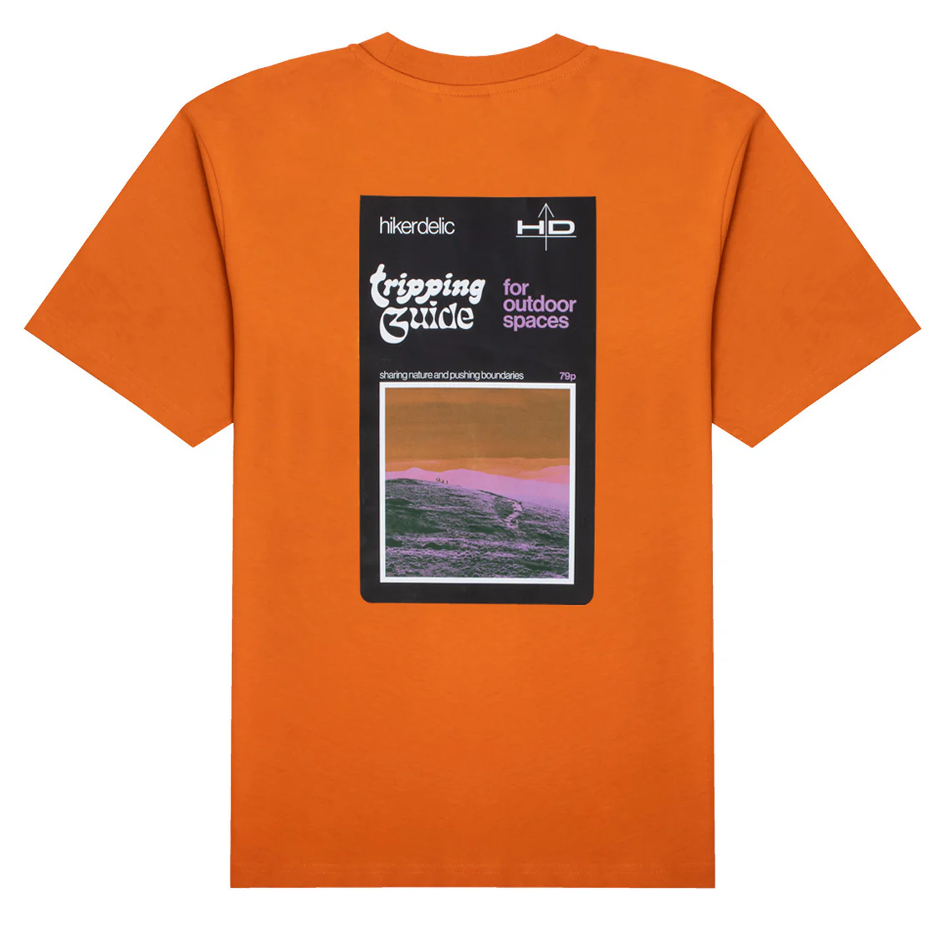 Hikerdelic Maps SS T-Shirt Pumpkin - Image 2
