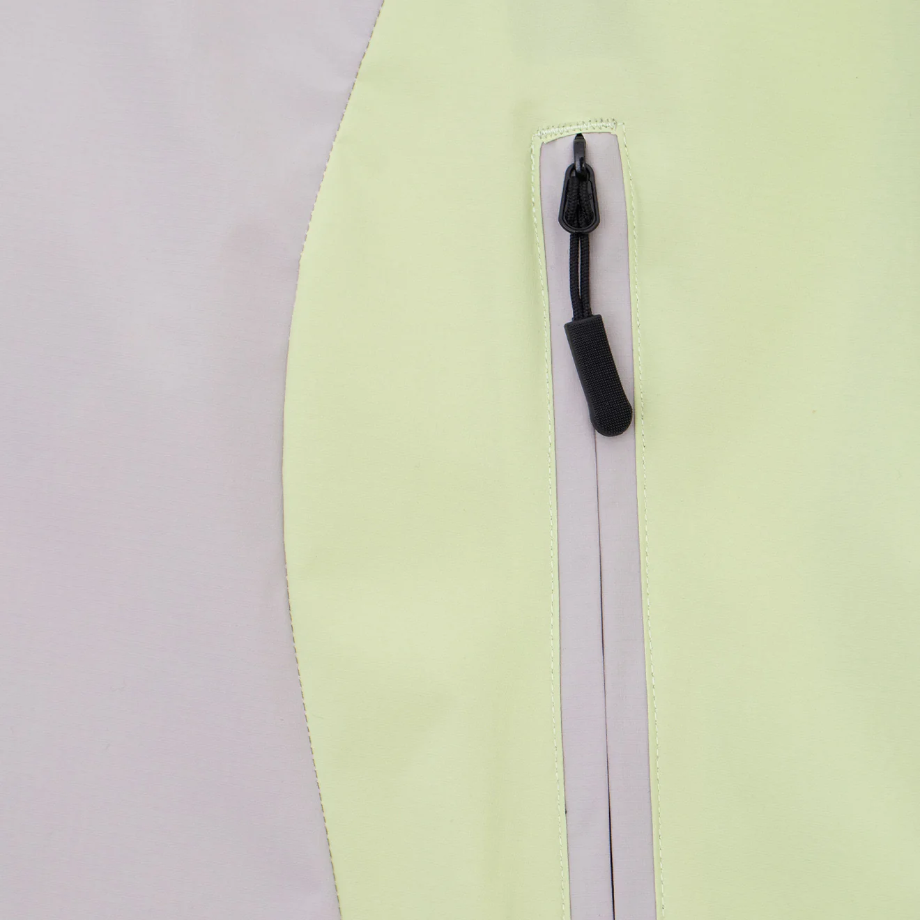 Hikerdelic Mucker Packable Jacket - Light Taupe / Washed Lime - Image 5
