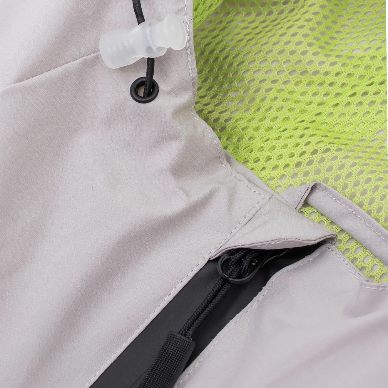Hikerdelic Mucker Packable Jacket - Light Taupe / Washed Lime - Image 6