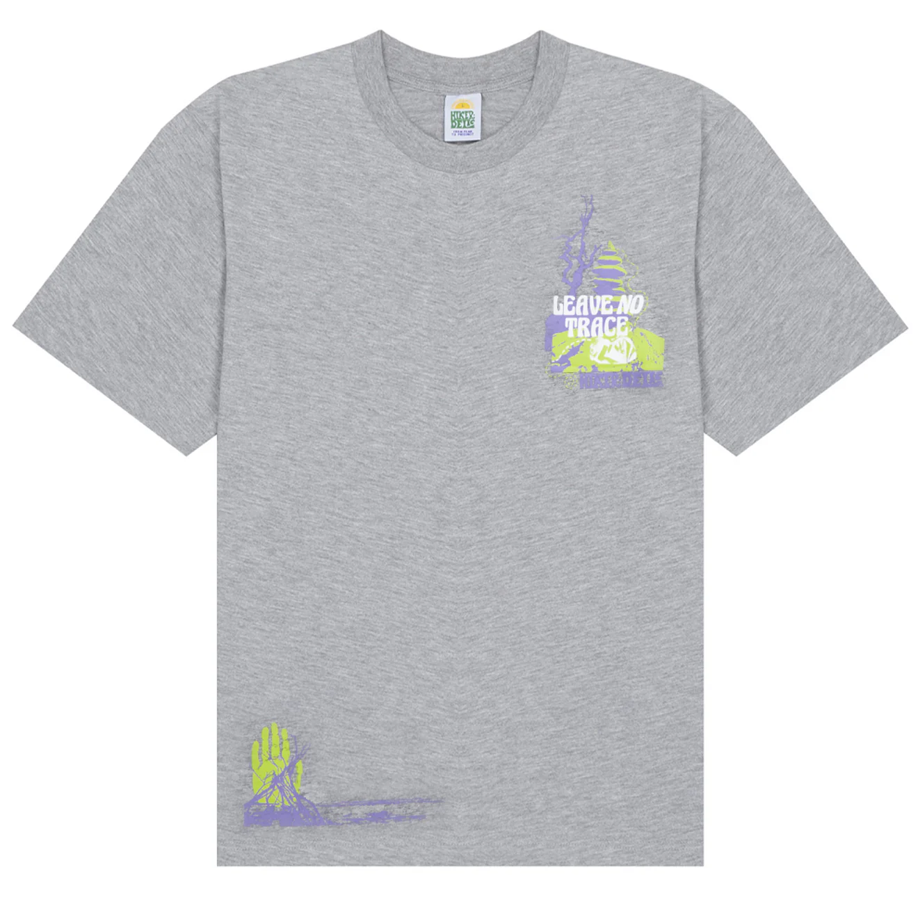 Hikerdelic No Trace SS T-Shirt Grey Marl