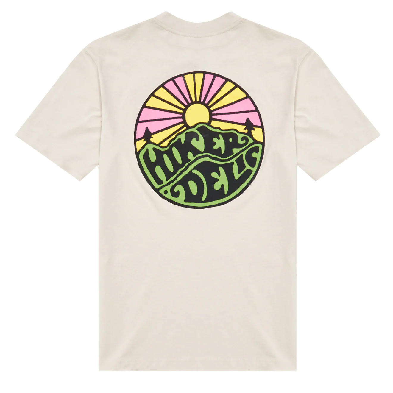 Hikerdelic Original Logo SS T-Shirt Oatmilk - Image 2