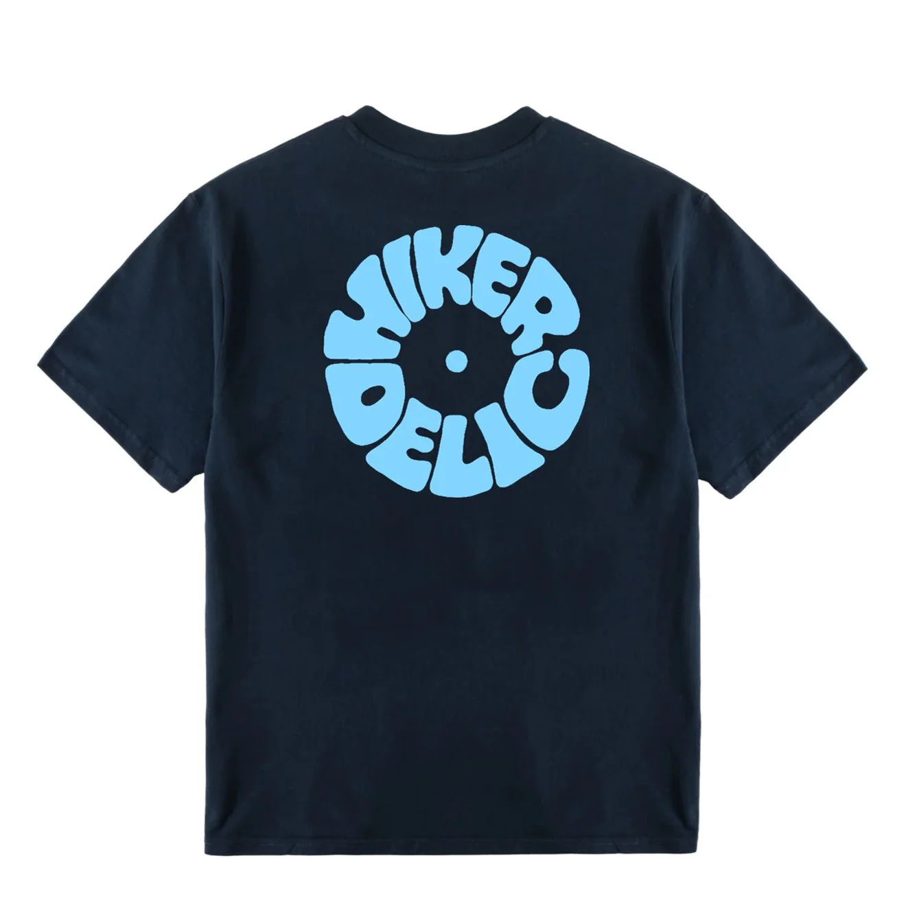 Hikerdelic Vinyl Logo T-Shirt Navy - Image 2