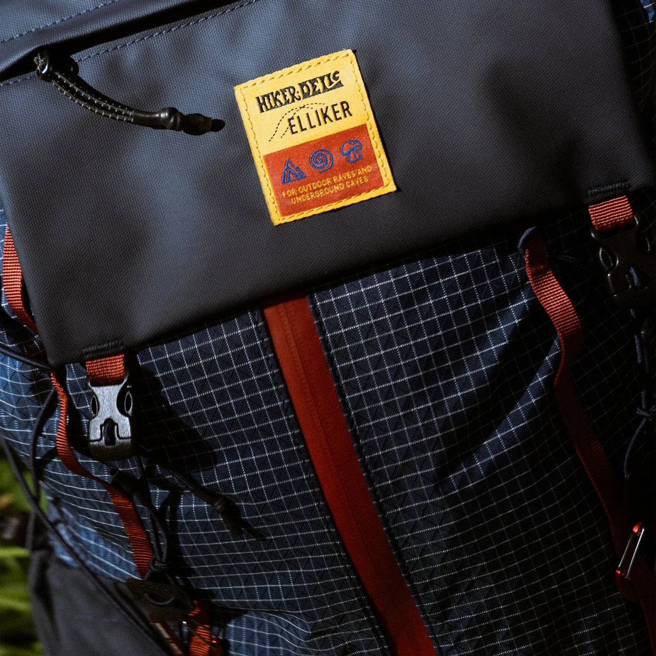 Hikerdelic x Elliker Cautley Flap Over Backpack Navy - Image 3