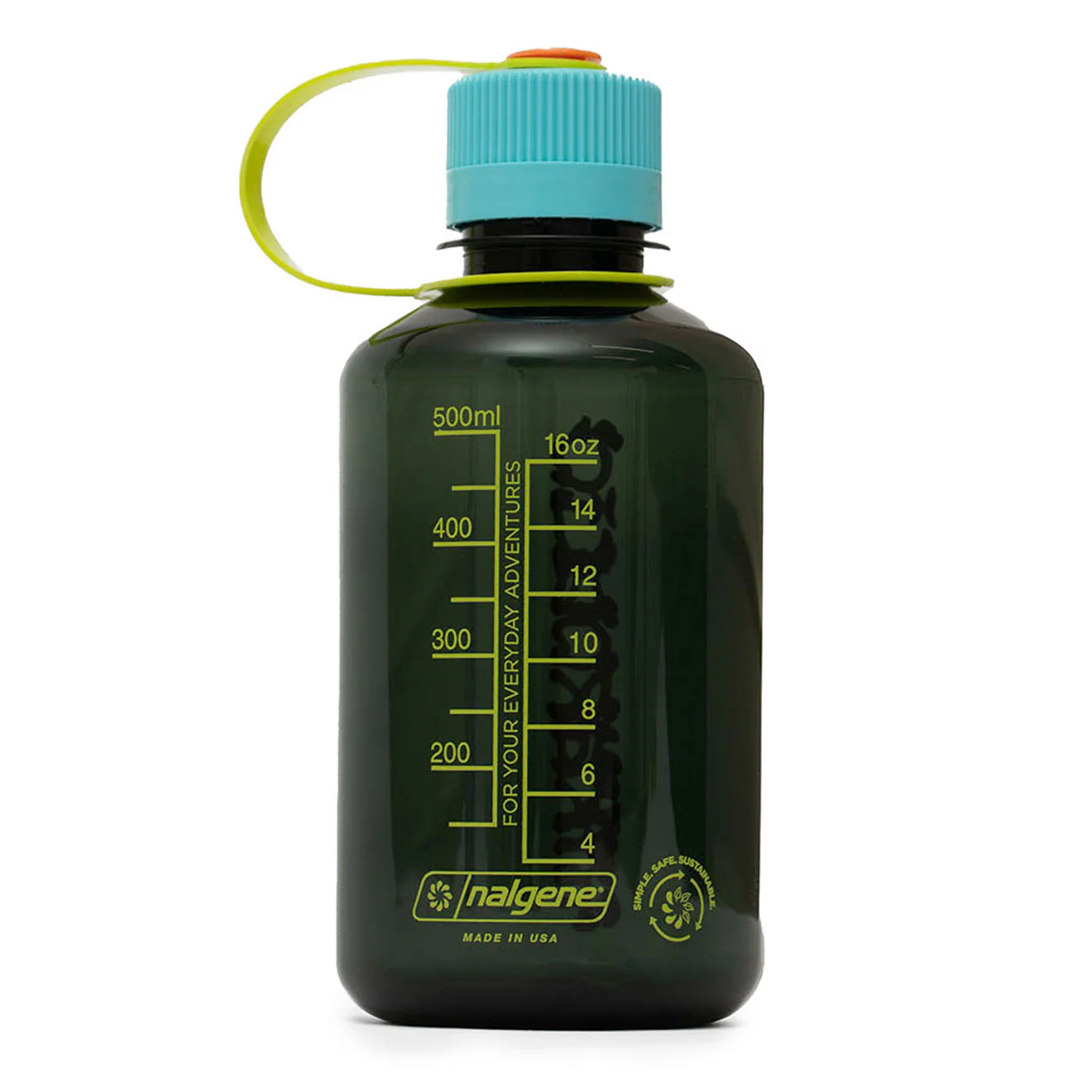 Hikerdelic x Nalgene Bottle Narrow Mouth 16oz Jade Green - Image 2