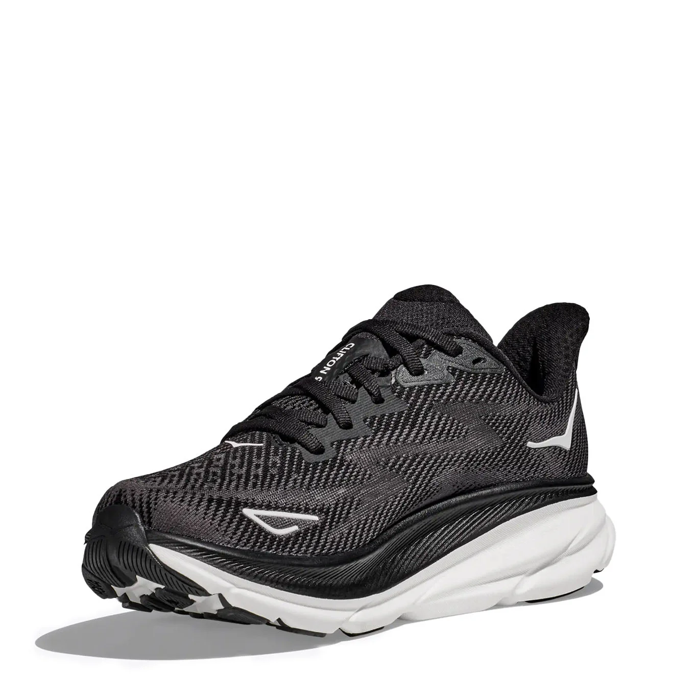 Hoka Clifton 9 Trainer Black / White - Image 3
