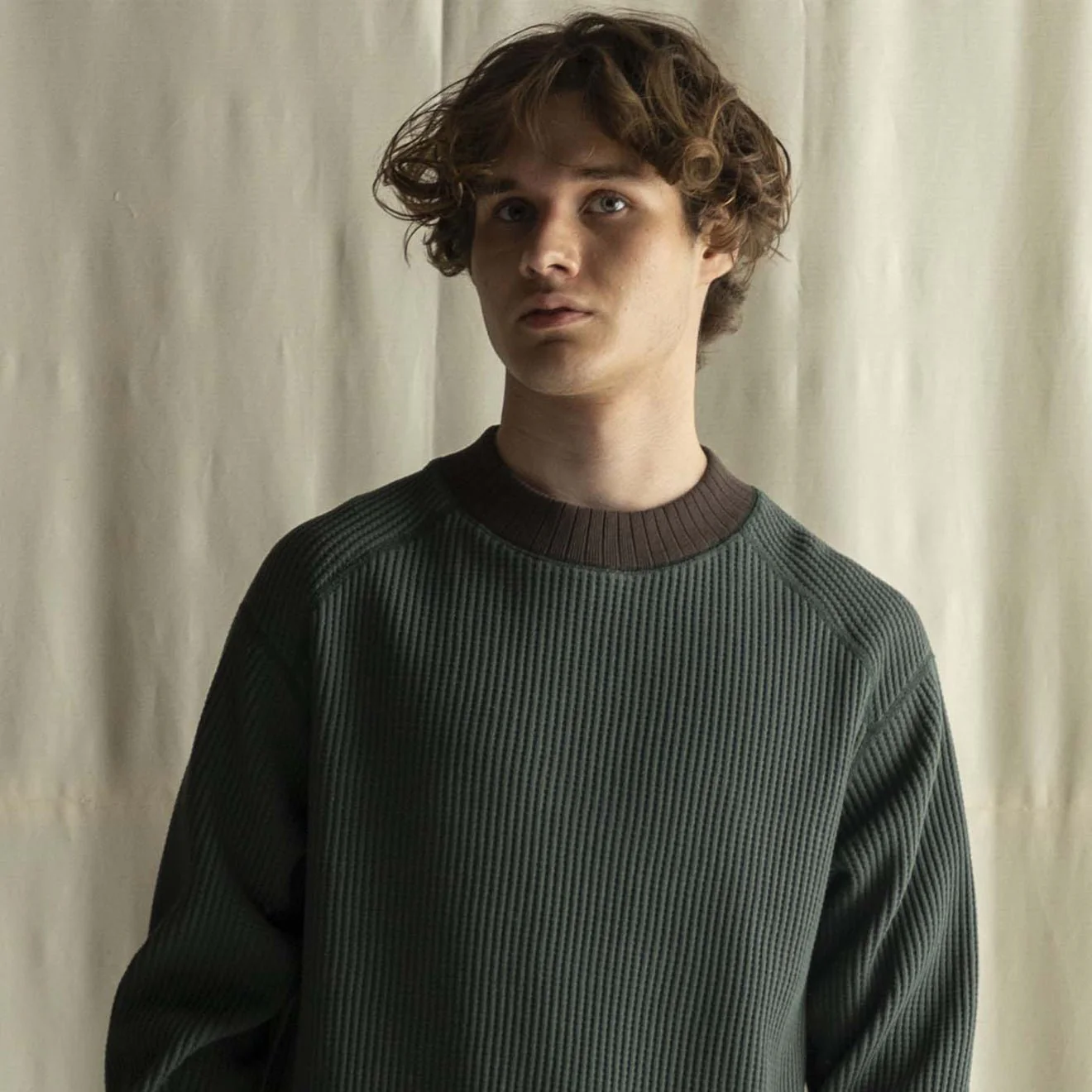 Jackman Waffle Mid-neck Ivy / Wood - Image 5