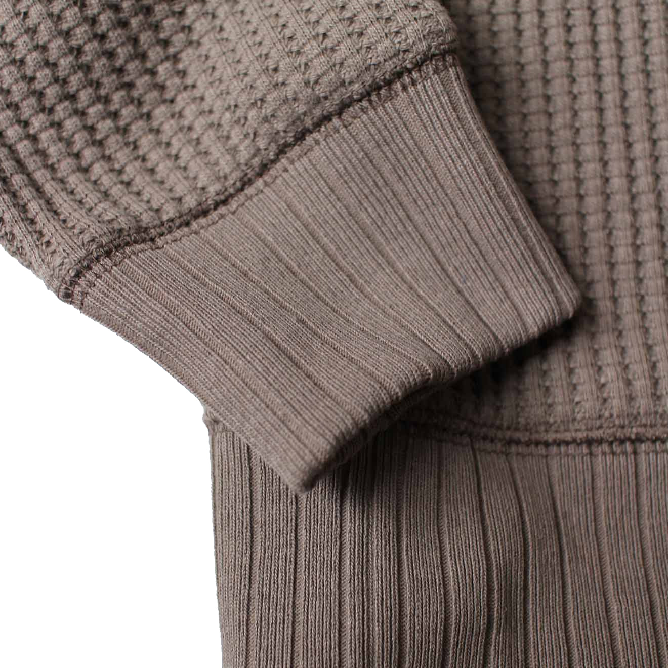Jackman Waffle Mid-Neck Taupe - Image 2