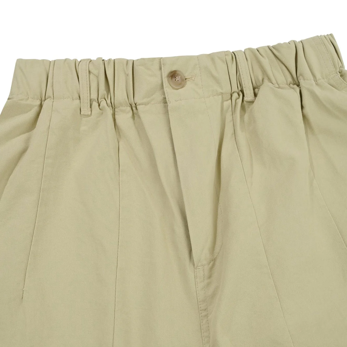 Kappy Pintuck Wide Chino Pants Beige - Image 4