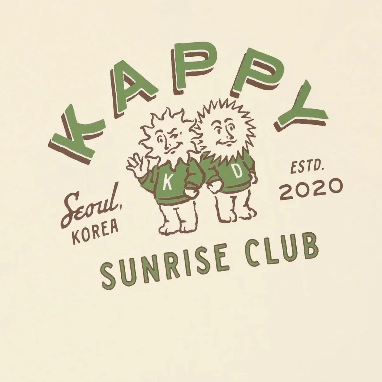 Kappy 

Sunny Mates Half T-Shirt
 Cream - Image 4