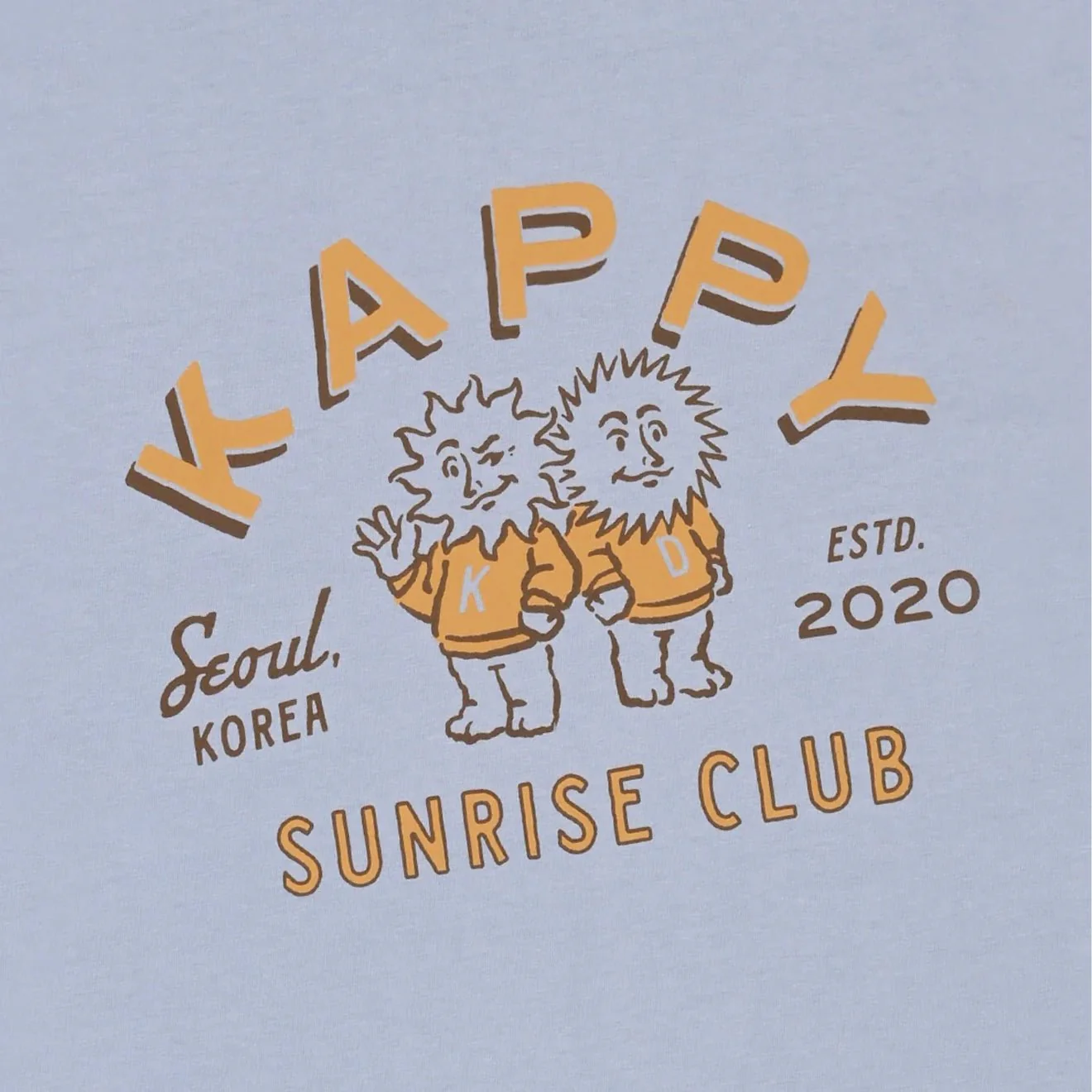 Kappy 

Sunny Mates Half T-Shirt
 Sky Blue - Image 3