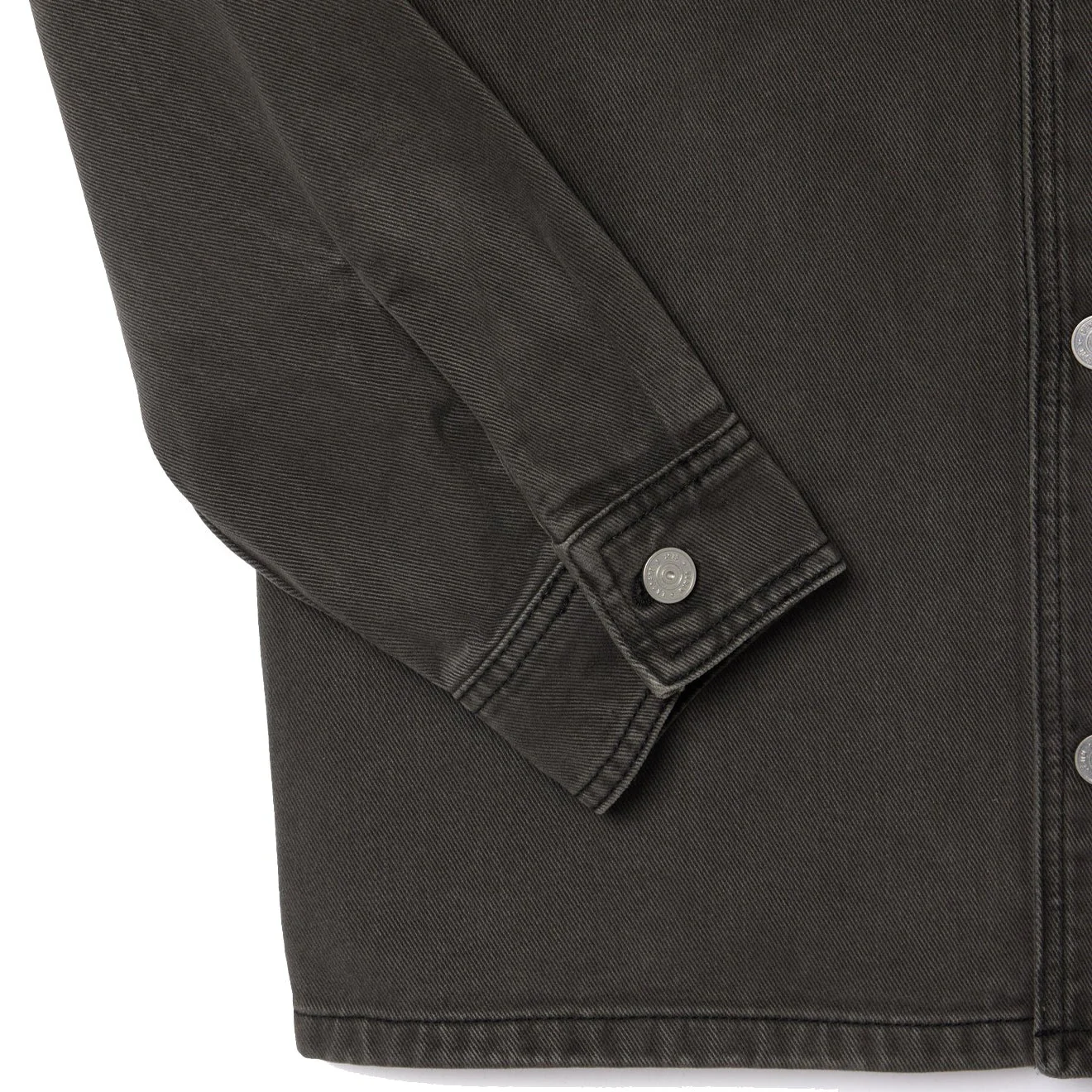 Lacoste Coloured Denim Classic Collar Overshirt  Eco Noir - Image 2