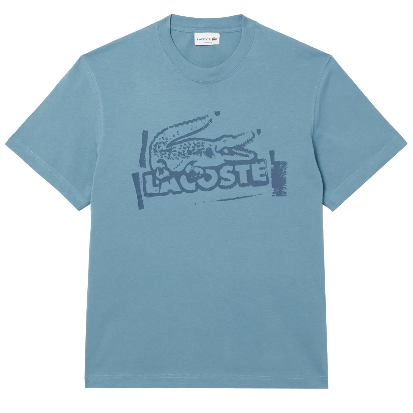 Lacoste Crocodile Graffiti S/S Tee Blue