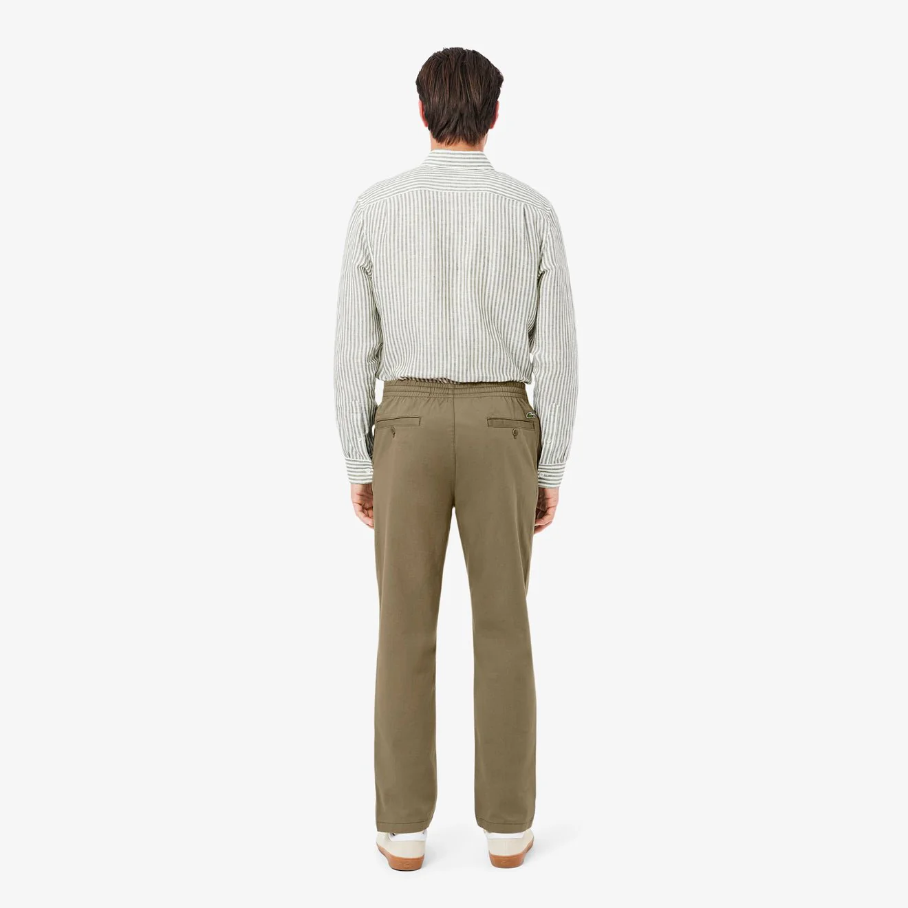 Lacoste Drawstring Trousers Khaki Green - Image 5