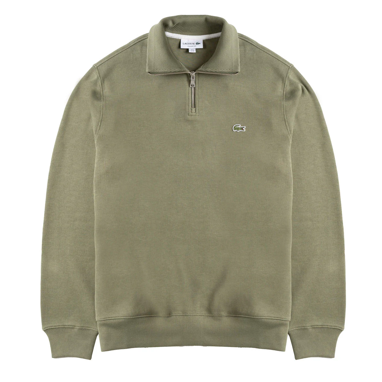 Lacoste Half Zip Sweatshirt Khaki Green