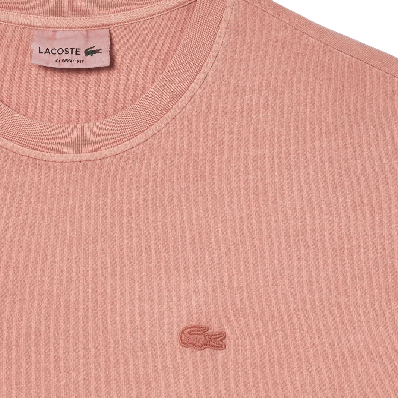 Lacoste Natural Dyed Jersey T-Shirt Eco Rose - Image 2