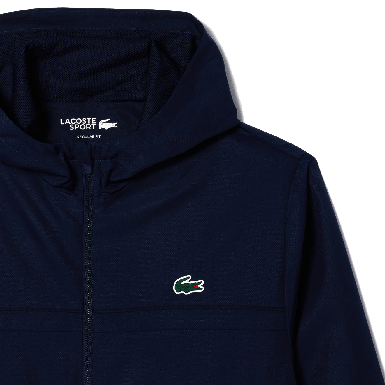 Lacoste Zipped Sport Training Jacket Navy Blue - Image 4