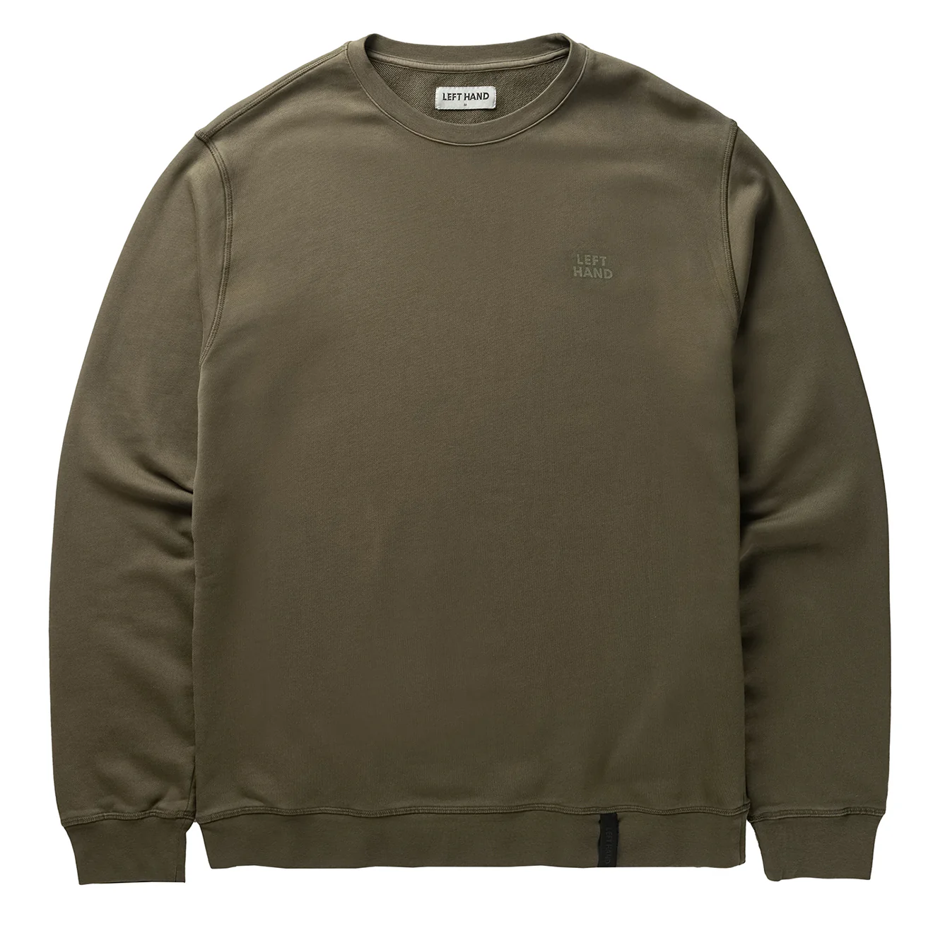 Left Hand Crew Sweatshirt Olive