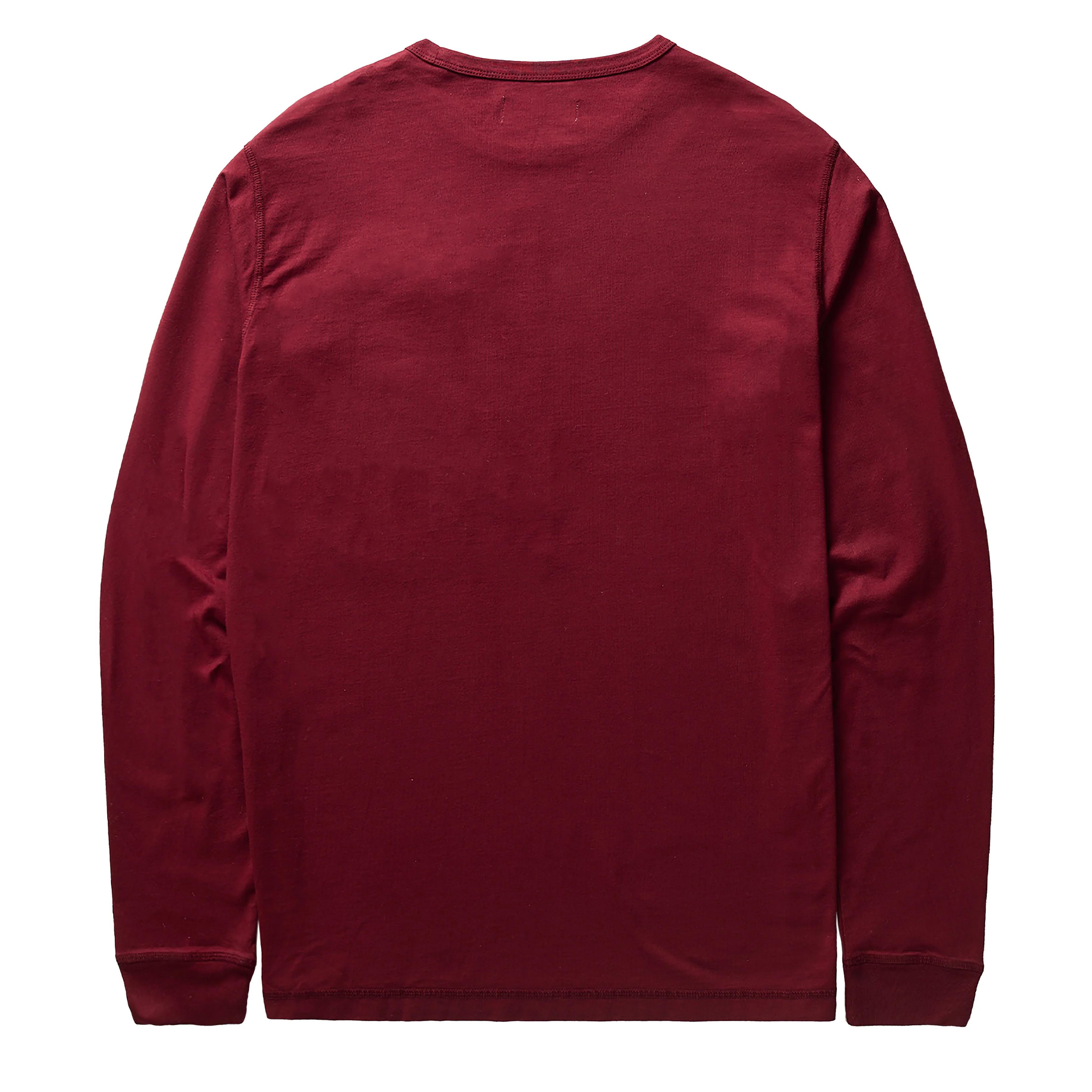 Left Hand L/S Pocket Tee Burgundy - Image 2