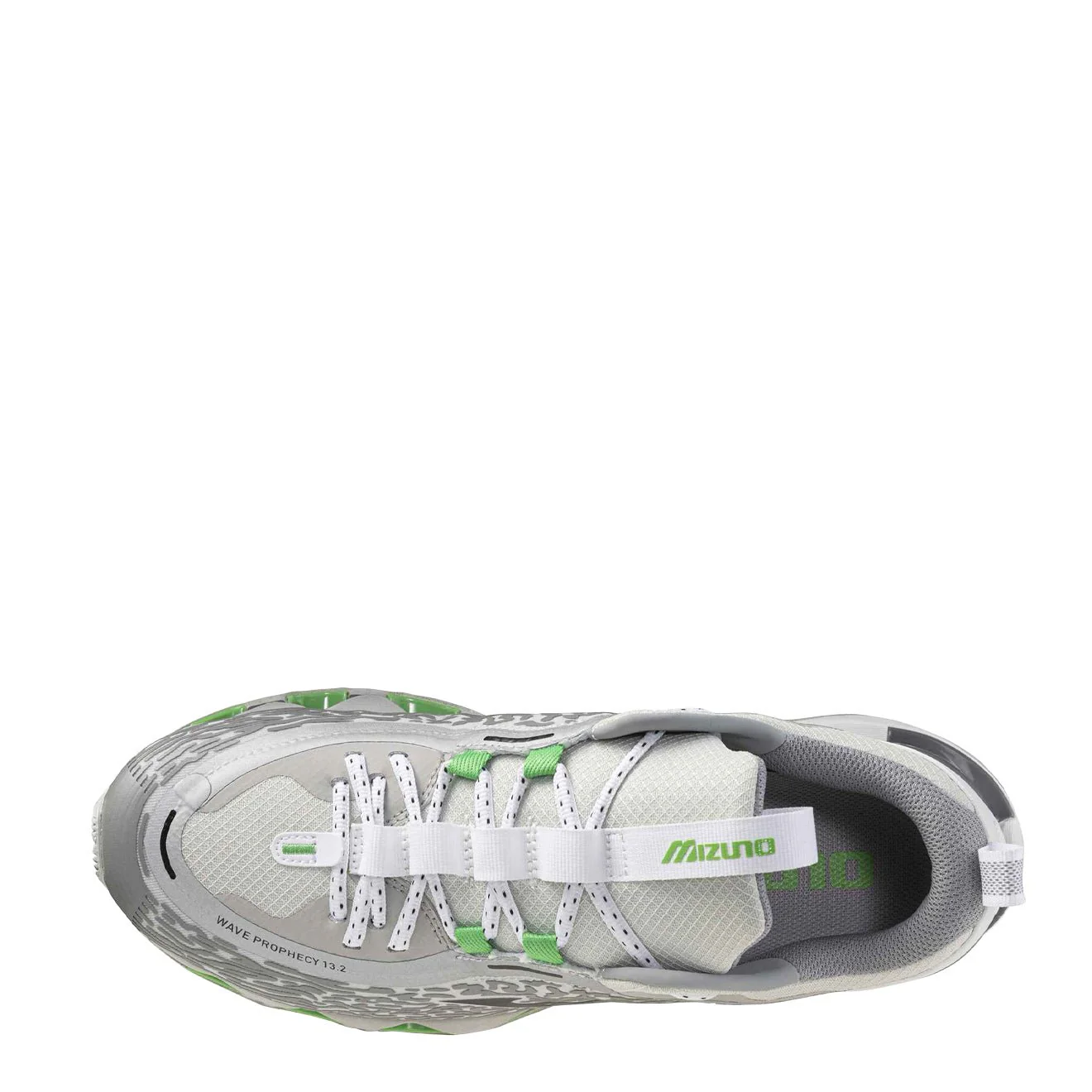 Mizuno Wave Prophecy 13.2 Trainer Harbor Mist / Black / Vibrant Green - Image 4