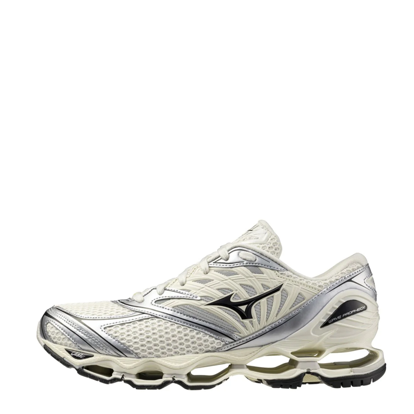 Mizuno Wave Prophecy LS Pristine / Black / Silver - Image 2