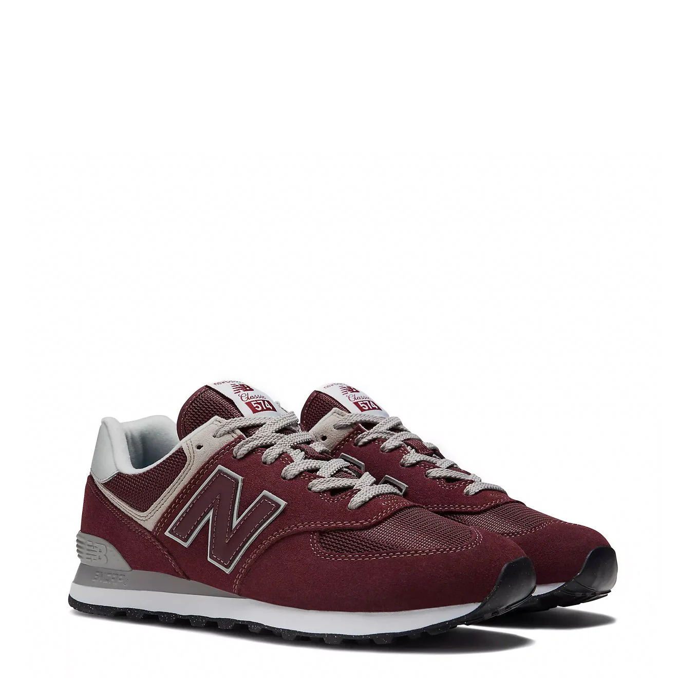 New Balance 574  Core Trainer Burgundy / White - Image 2