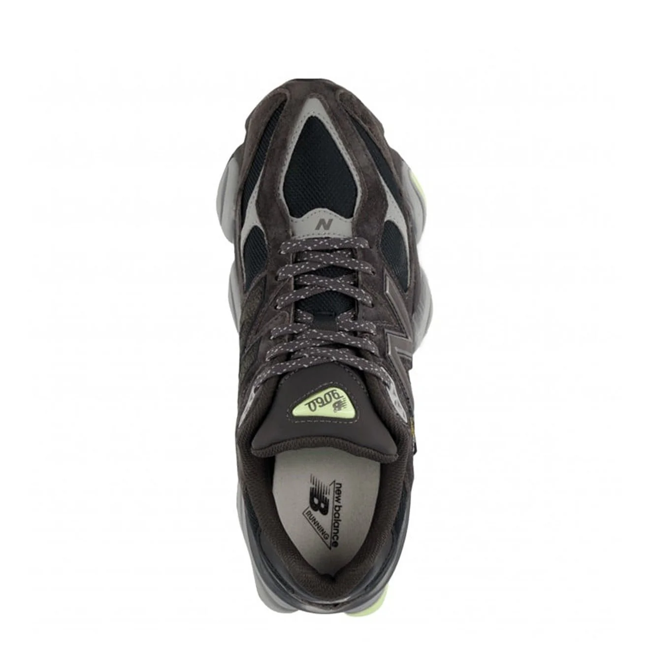 New Balance 9060 Trainer Black Cement / Dry Lime - Image 2