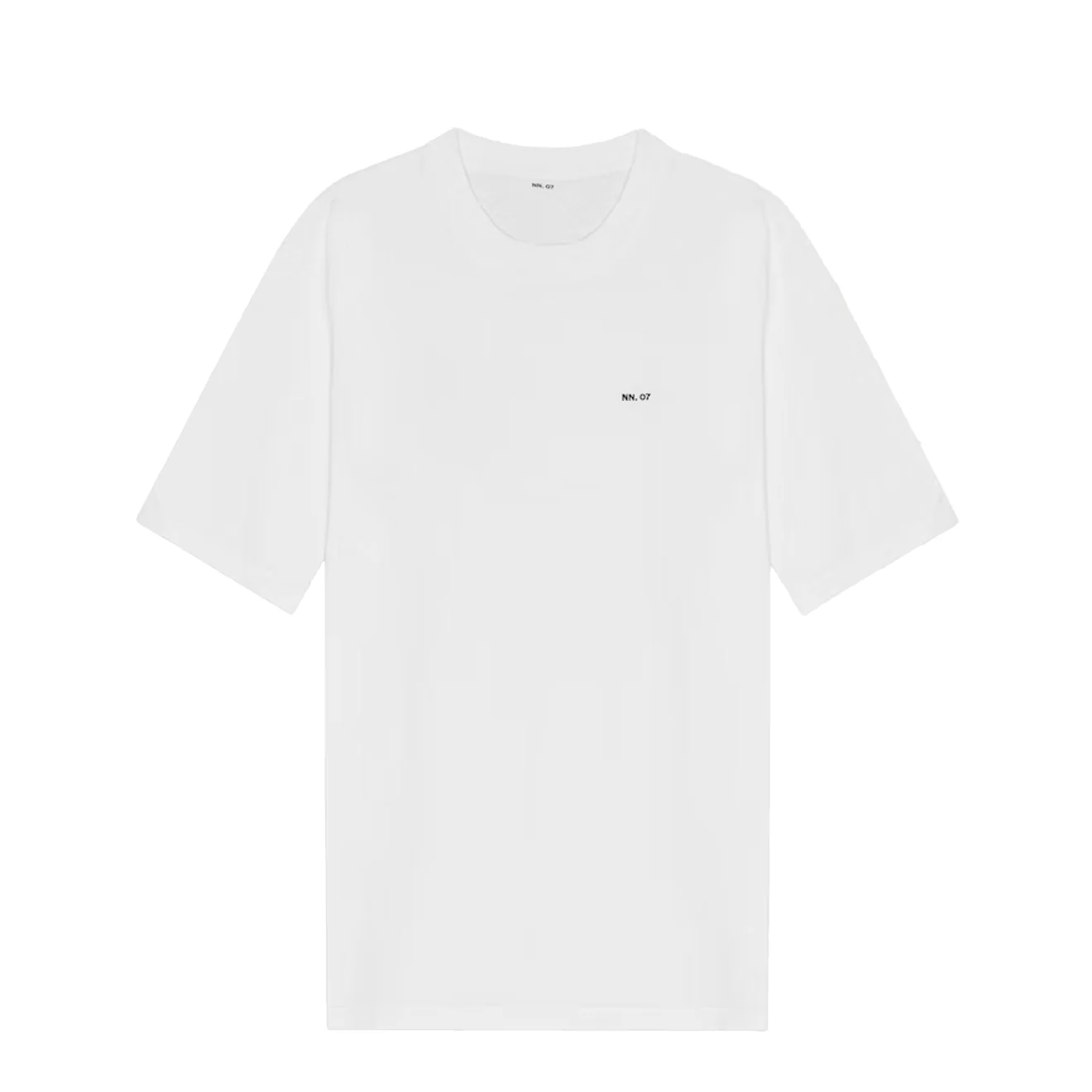 NN07 Adam Casual Logo Pima T-shirt White