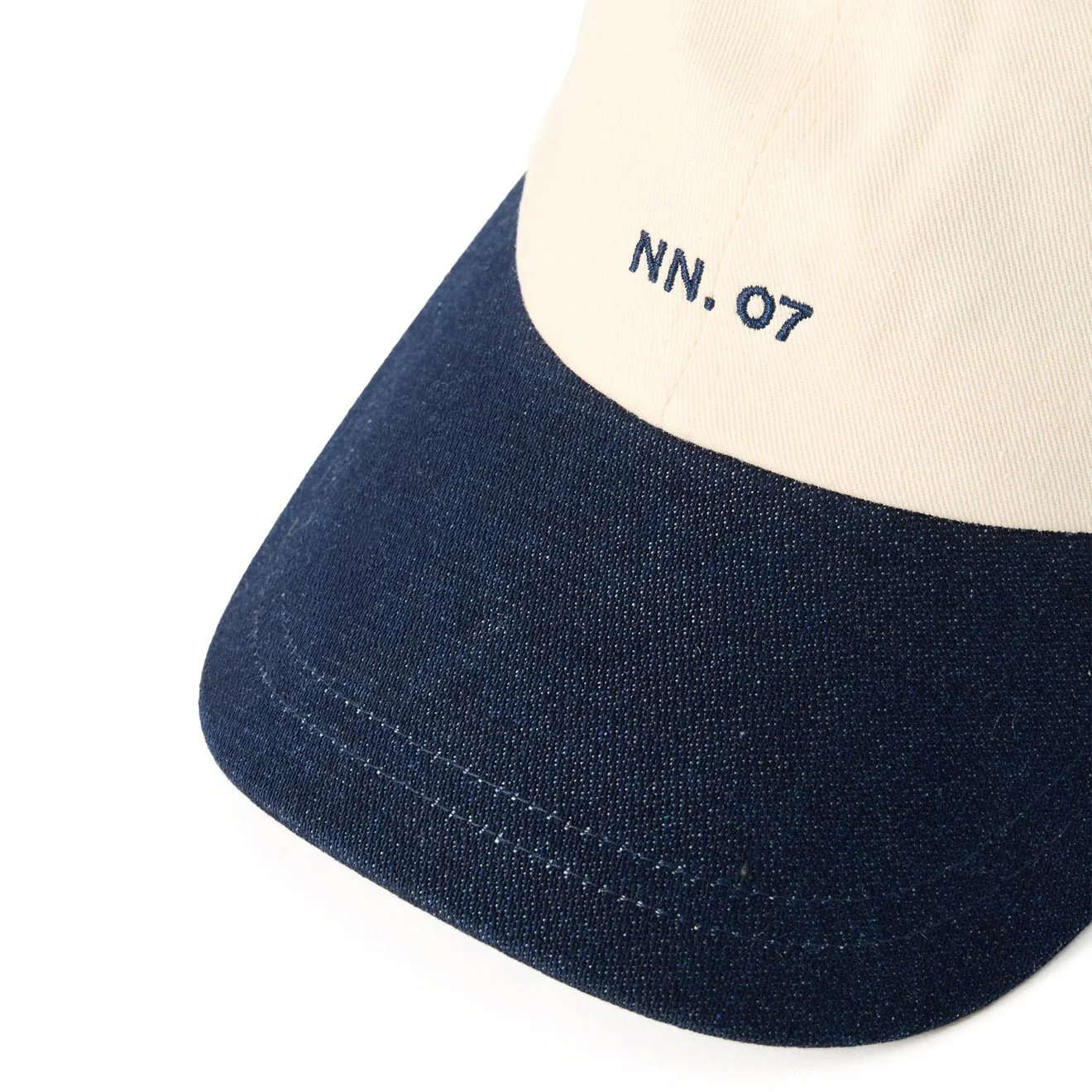 NN07 Logo Cap Raw Indigo - Image 3