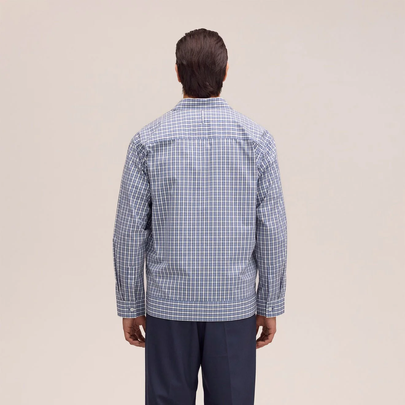 NN07 Reed Shirt Blue Check - Image 3