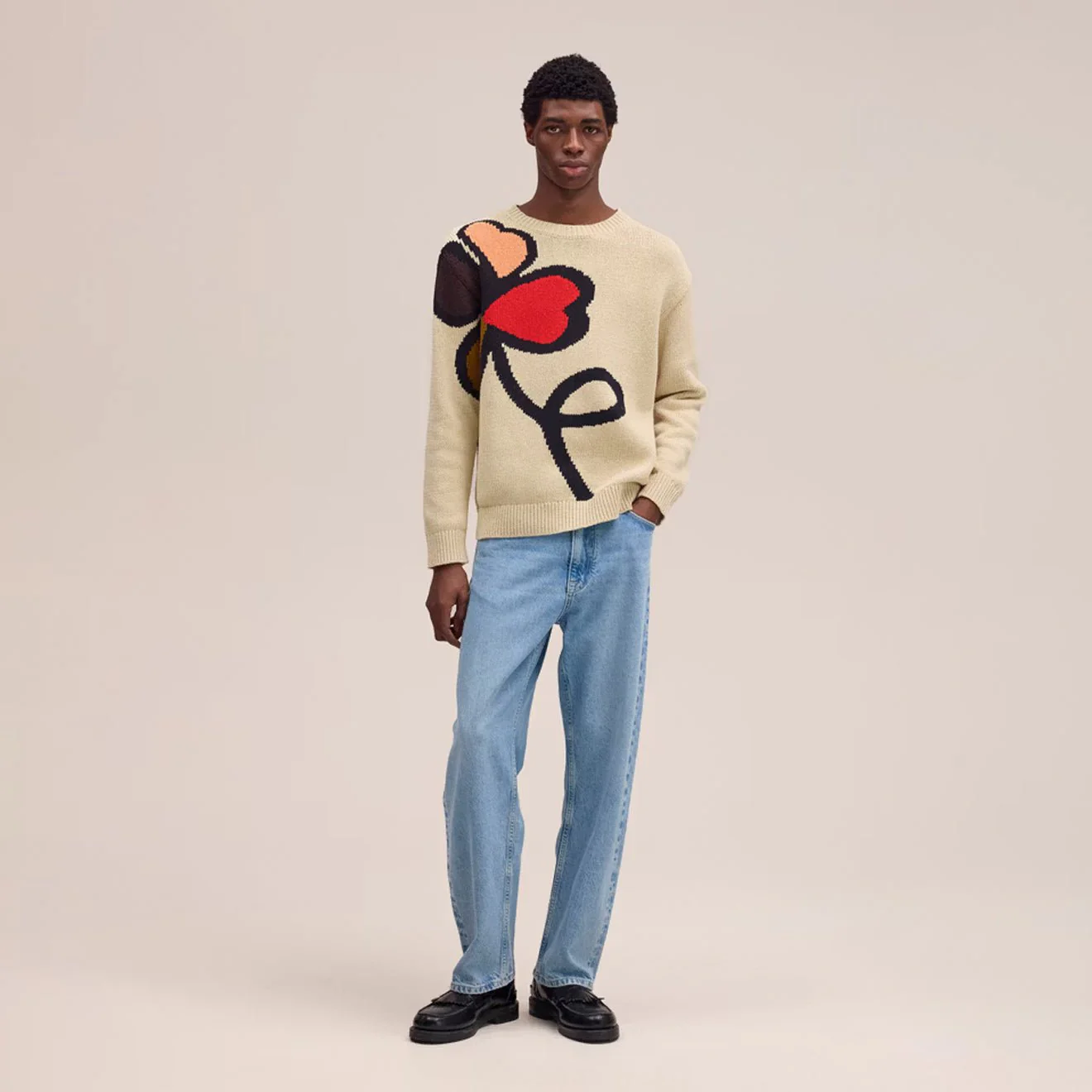 NN07 Todd Sweater Ecru - Image 2
