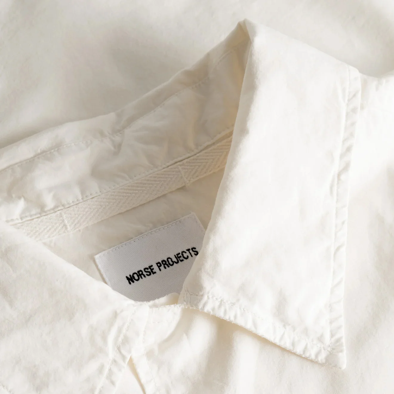 Norse Projects Carsten Tencel SS Shirt Enamel White - Image 5