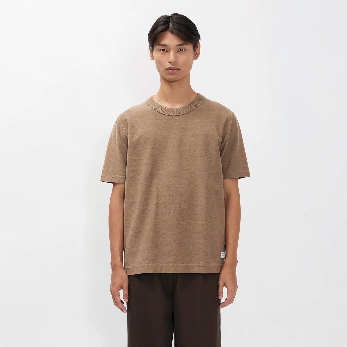 Norse Projects Elmelunde Organic Dry Cotton GMD T-shirt Walnut - Image 3