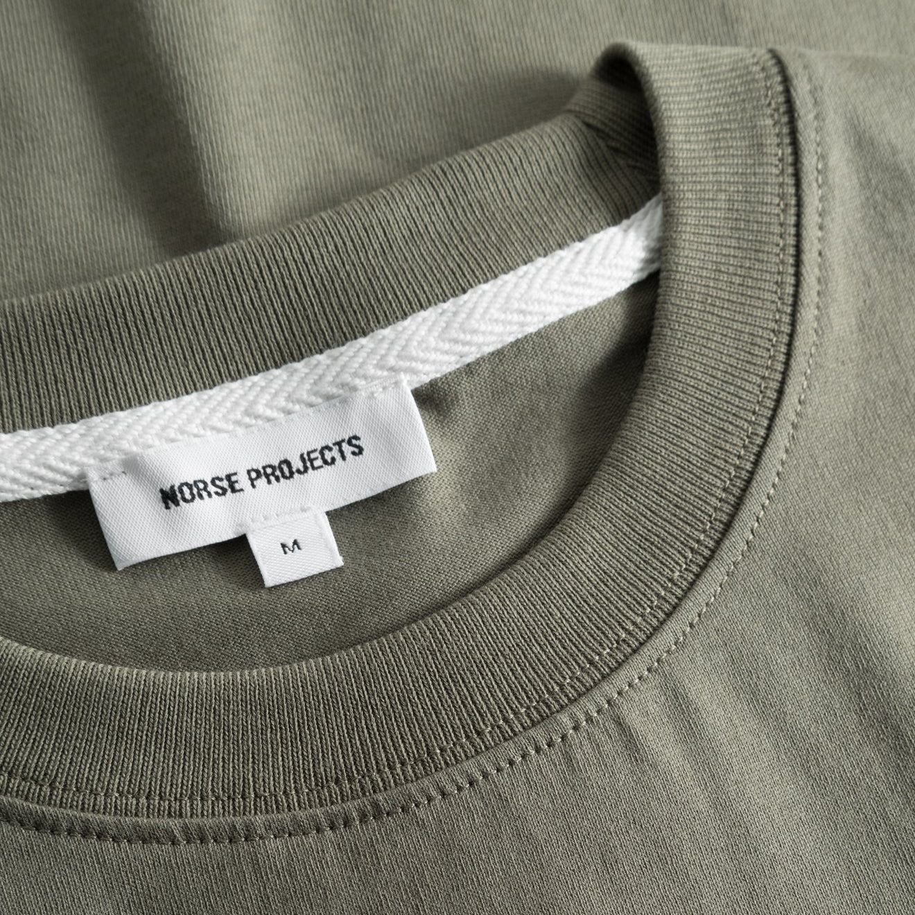 Norse Projects Johannes Organic Circle Print T-shirt Sediment Green - Image 5