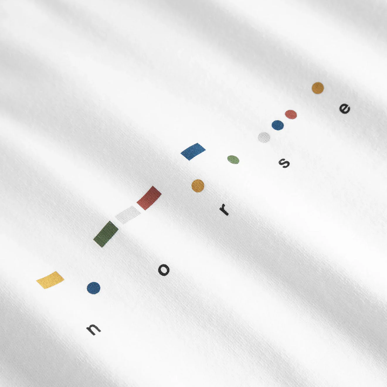 Norse Projects Johannes Organic Code Print T-shirt White - Image 2